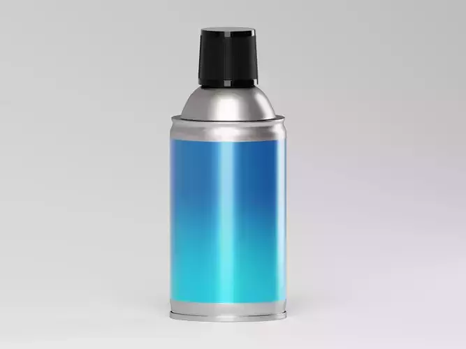 Aluminium Cosmetic Product Bottle 3D Model