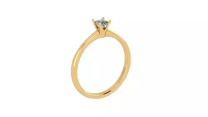 Diamond Simple Ring