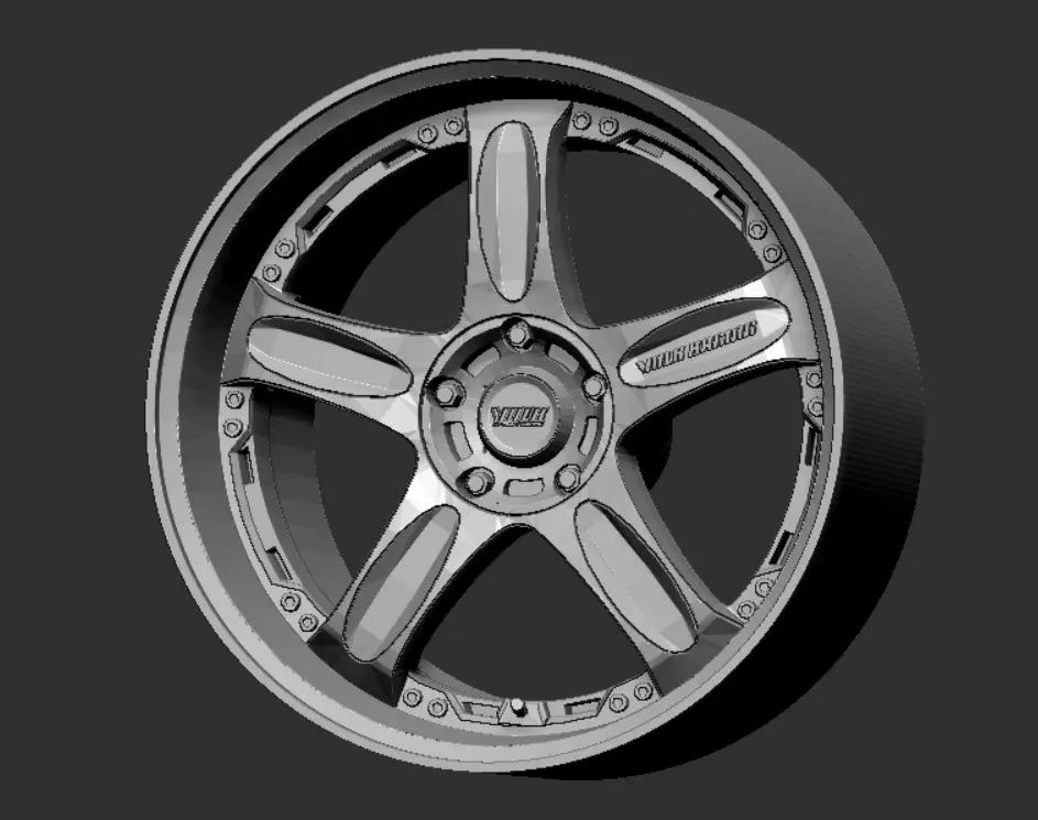 Volk Rays GTC Wheels Rims 3D Print Ready 3D print model