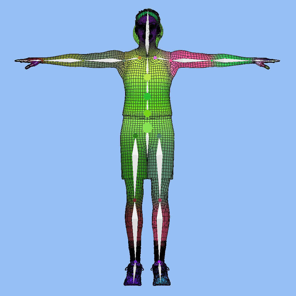 T-Pose Rigged Candace Parker WNBA 3D model_7