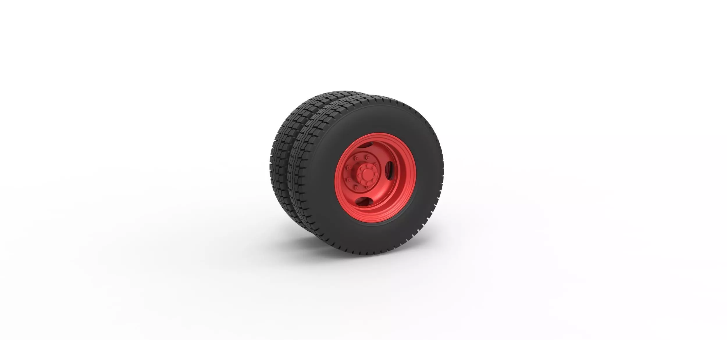 Rear wheel of Pickup Truck Scale 1 to 25 3D print model_0