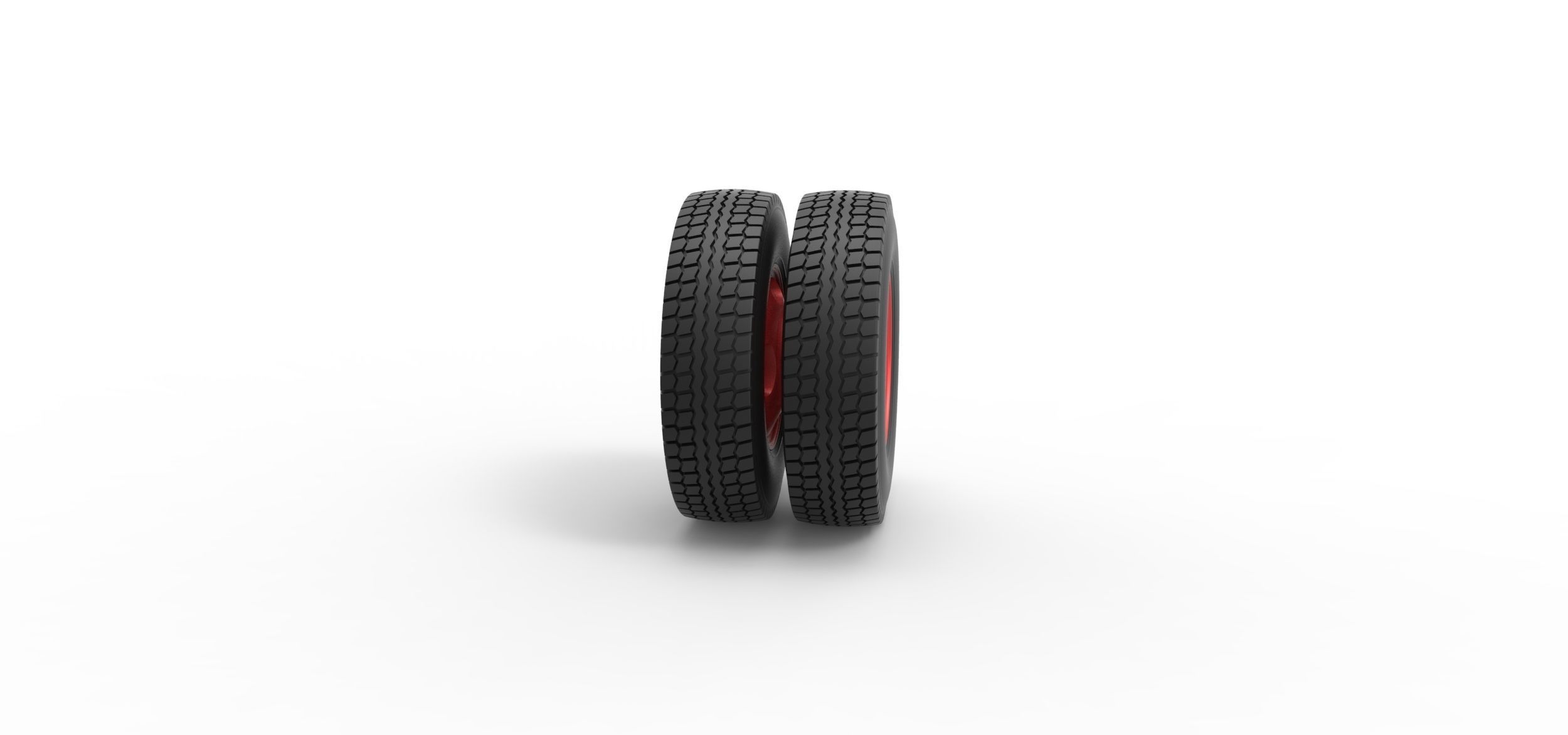 Rear wheel of Pickup Truck Scale 1 to 25 3D print model_2