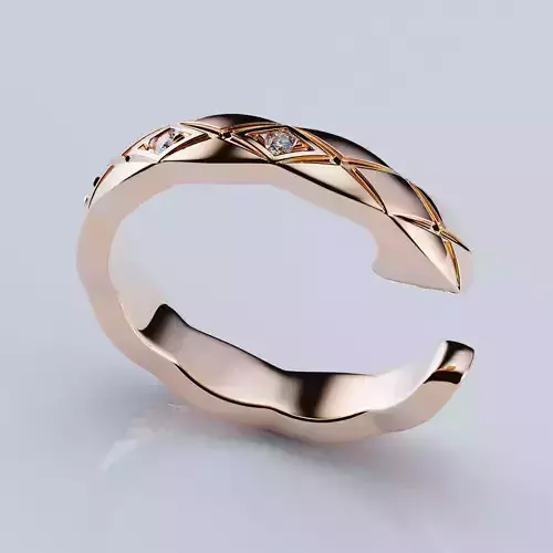 Coco Crush Single Earring Stones 3D print model