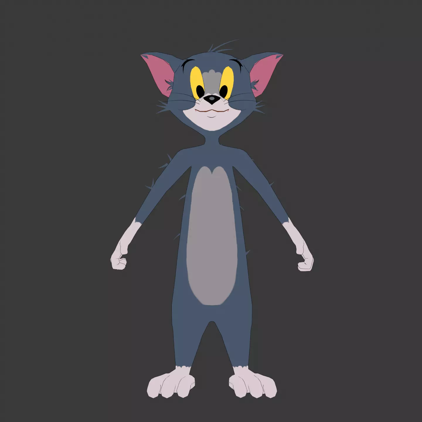 Cute Tom Free low-poly 3D model
