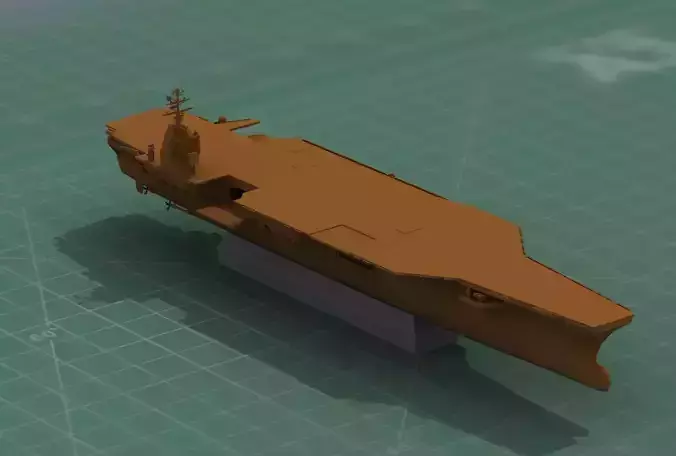 US Aircraft Carrier 3D Print Model