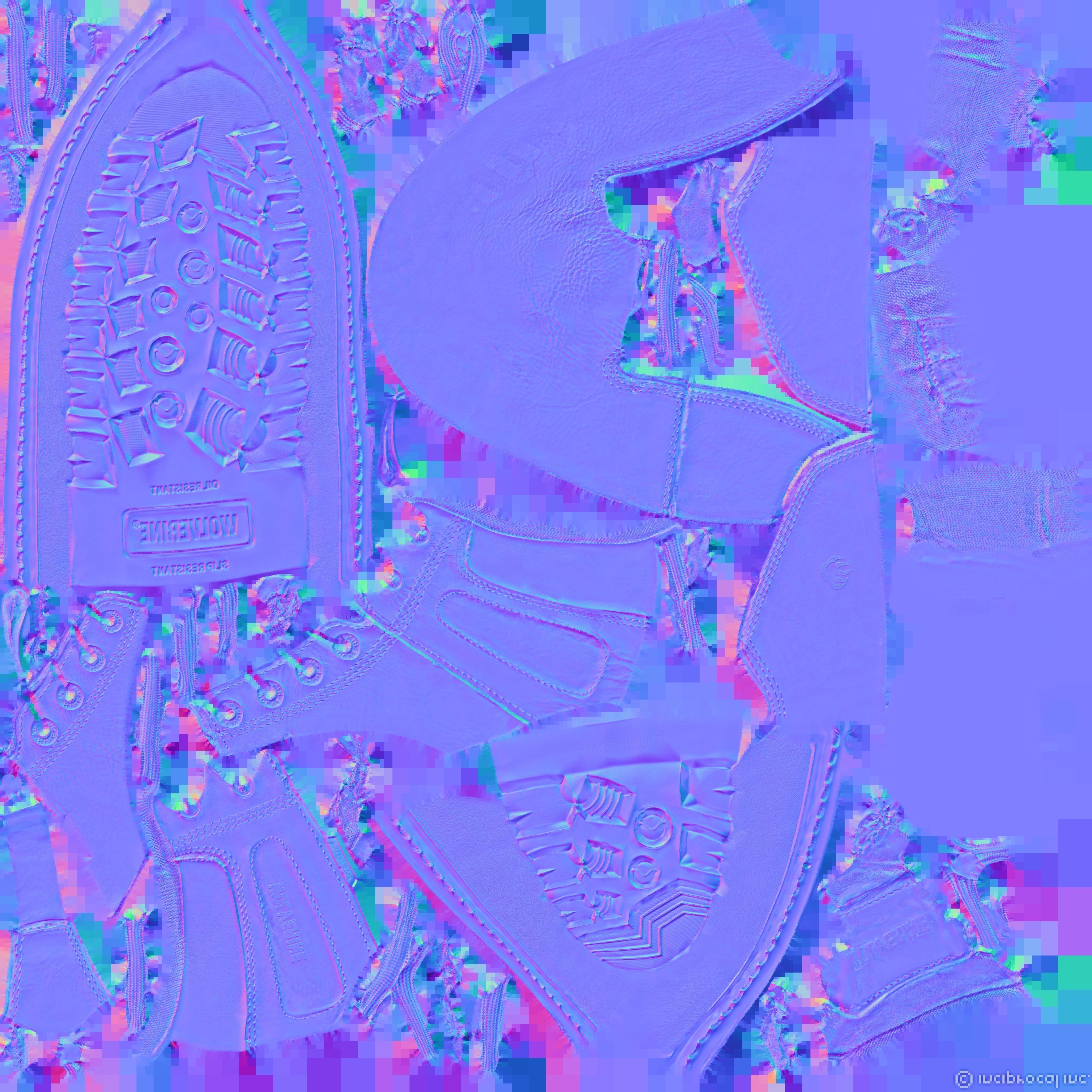 WOLWERINE 3D BOOTS Low-poly 3D model_14