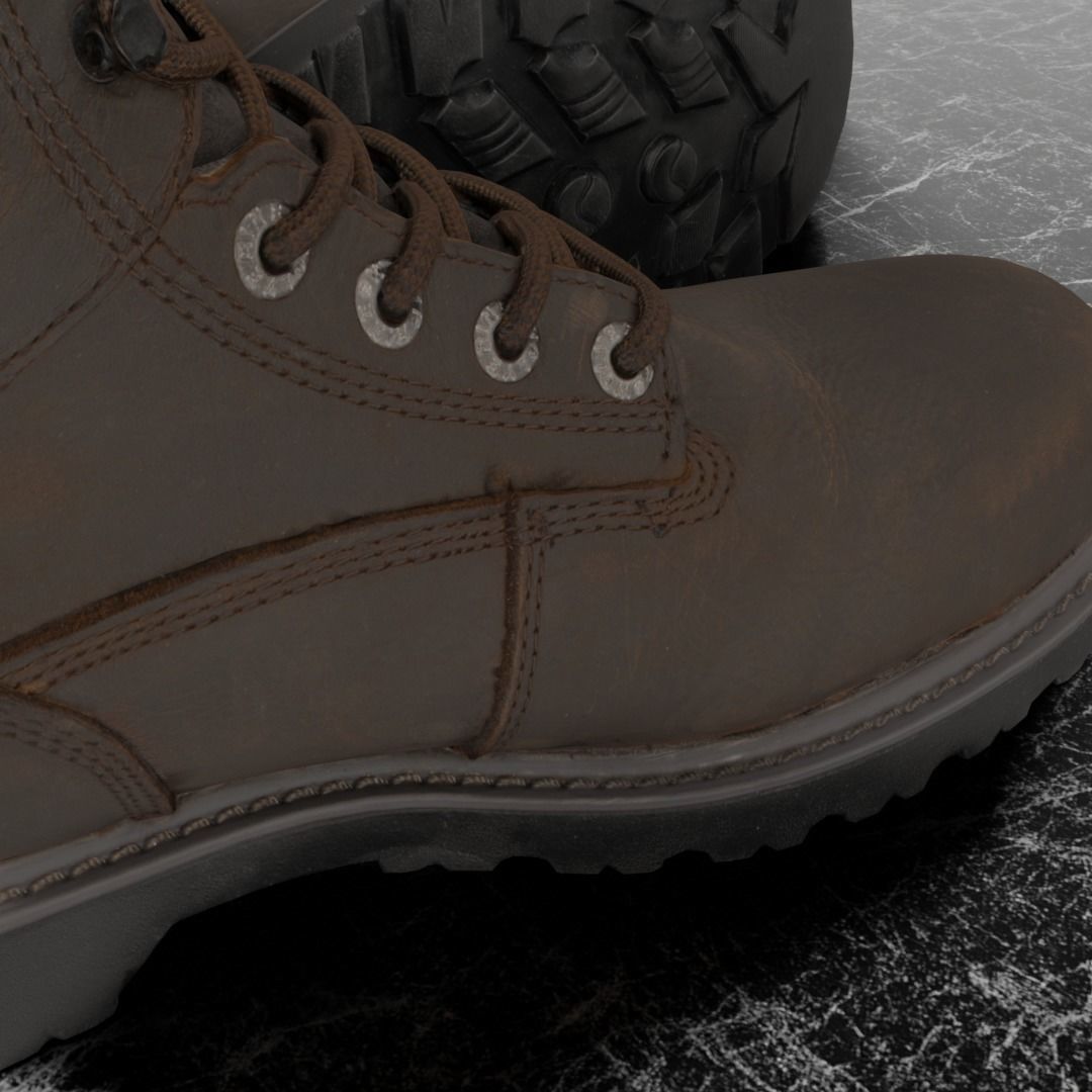 WOLWERINE 3D BOOTS Low-poly 3D model_10