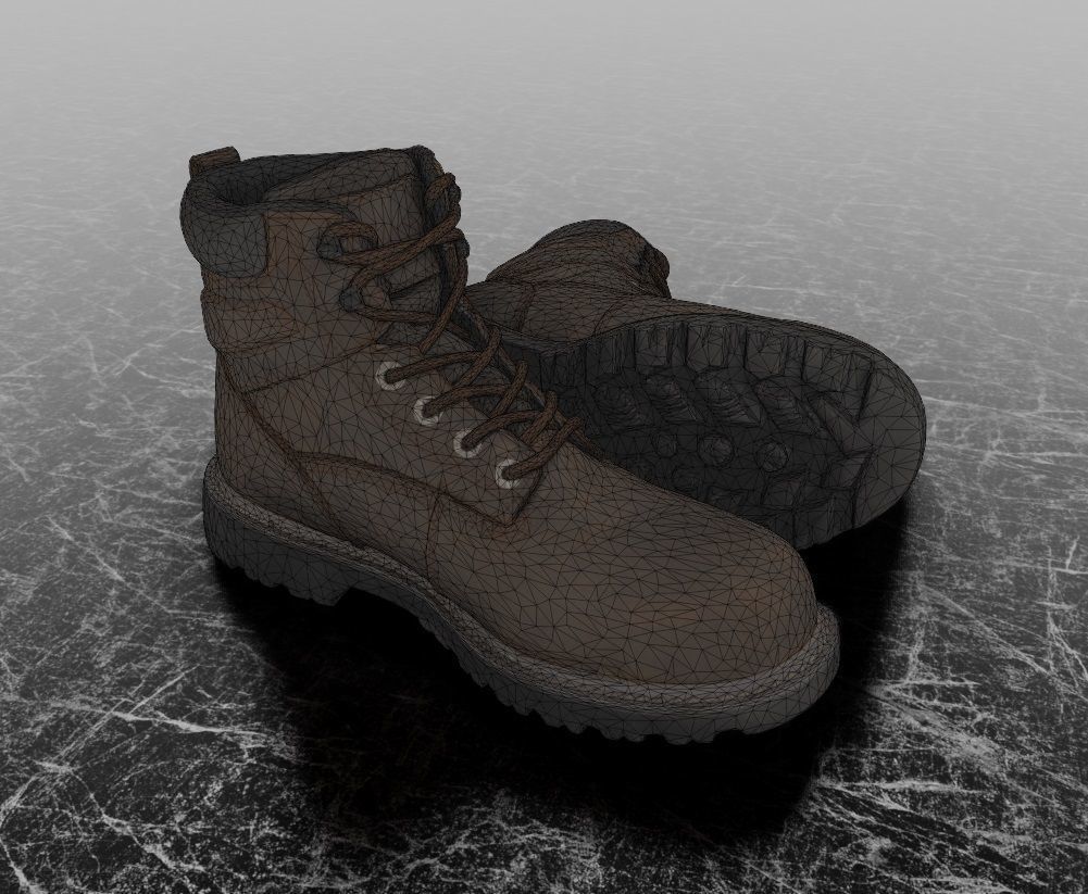 WOLWERINE 3D BOOTS Low-poly 3D model_15