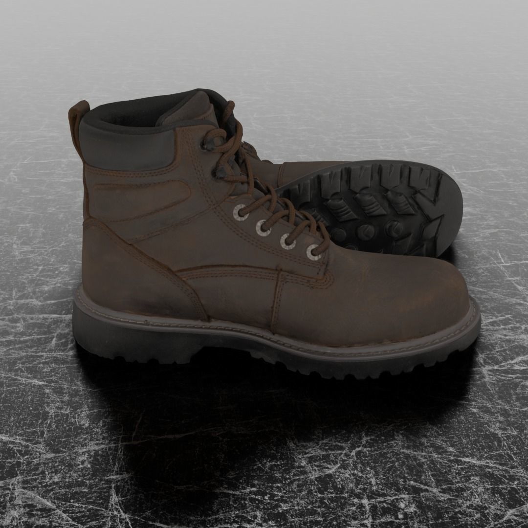 WOLWERINE 3D BOOTS Low-poly 3D model_4