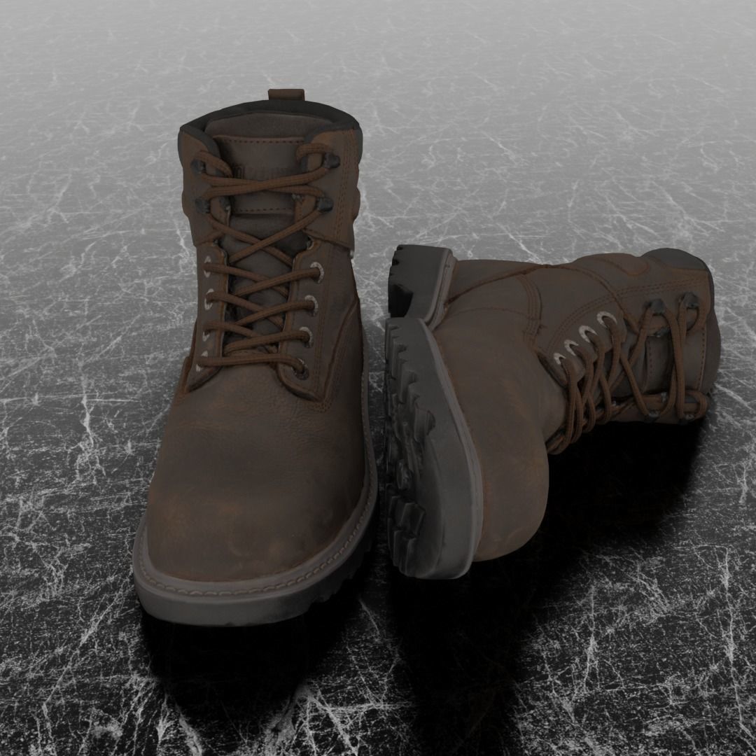 WOLWERINE 3D BOOTS Low-poly 3D model_3