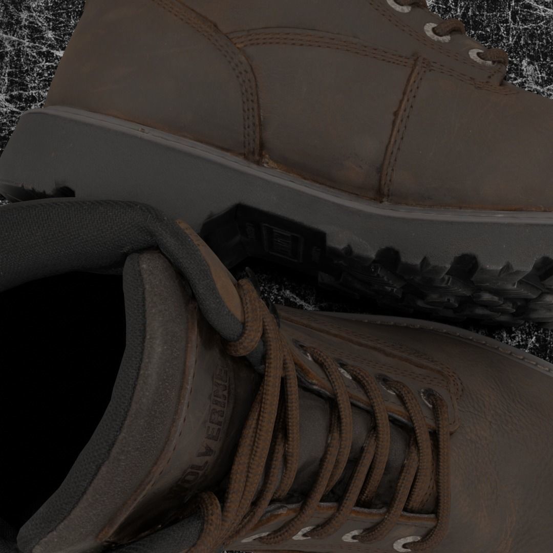 WOLWERINE 3D BOOTS Low-poly 3D model_12