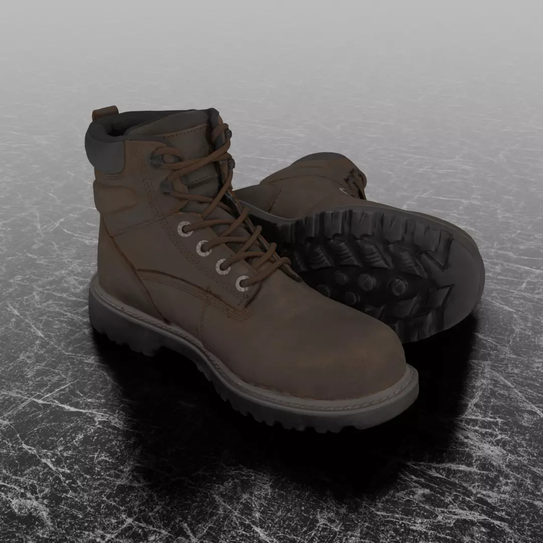 WOLWERINE 3D BOOTS Low-poly 3D model_0