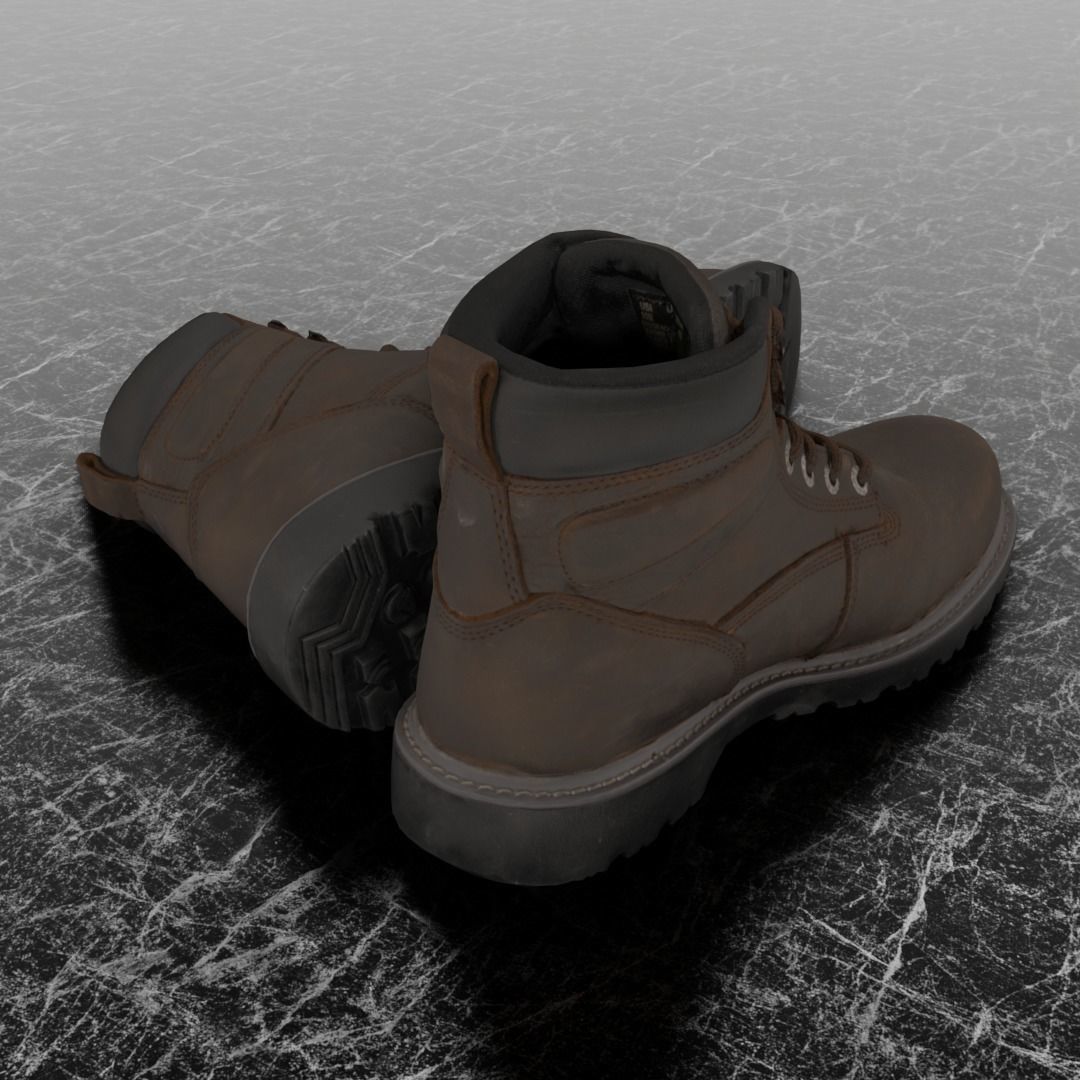 WOLWERINE 3D BOOTS Low-poly 3D model_5