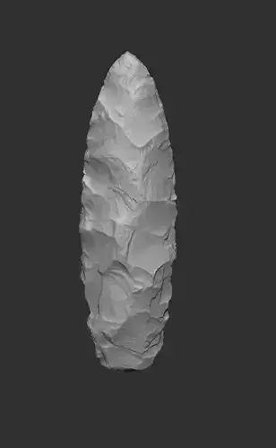 biface silex neolithique  3D print model