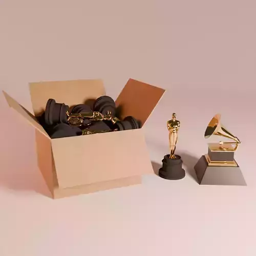 Oscar and Grammy Awards 3D model