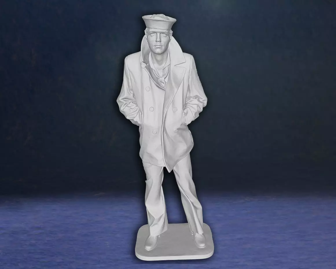 Lone Sailor Memorial statue Action Figures Custom 3D print model Free 3D print model