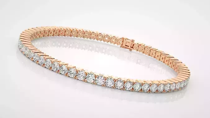 Tennis Bracelet 3dm stl renders details 3D print model