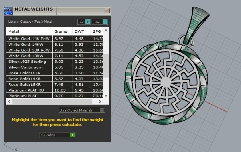 black sun pendant 3D print model_14
