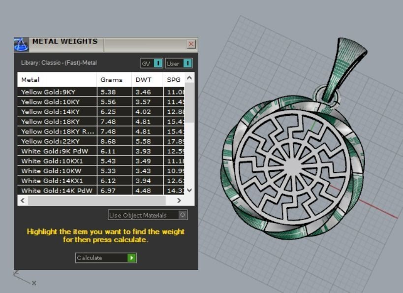 black sun pendant 3D print model_13