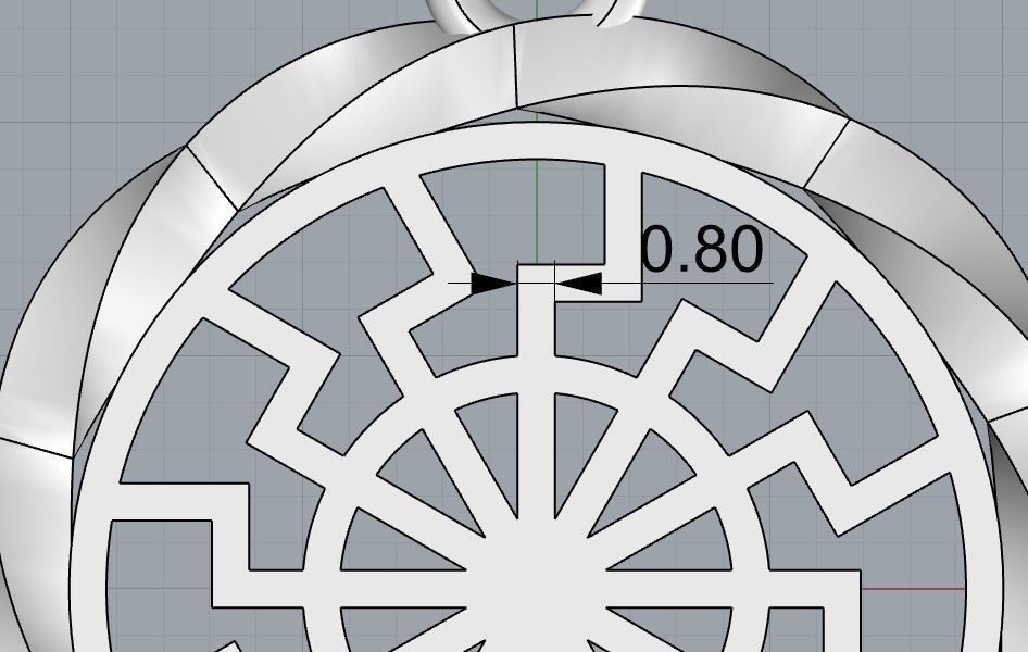 black sun pendant 3D print model_17