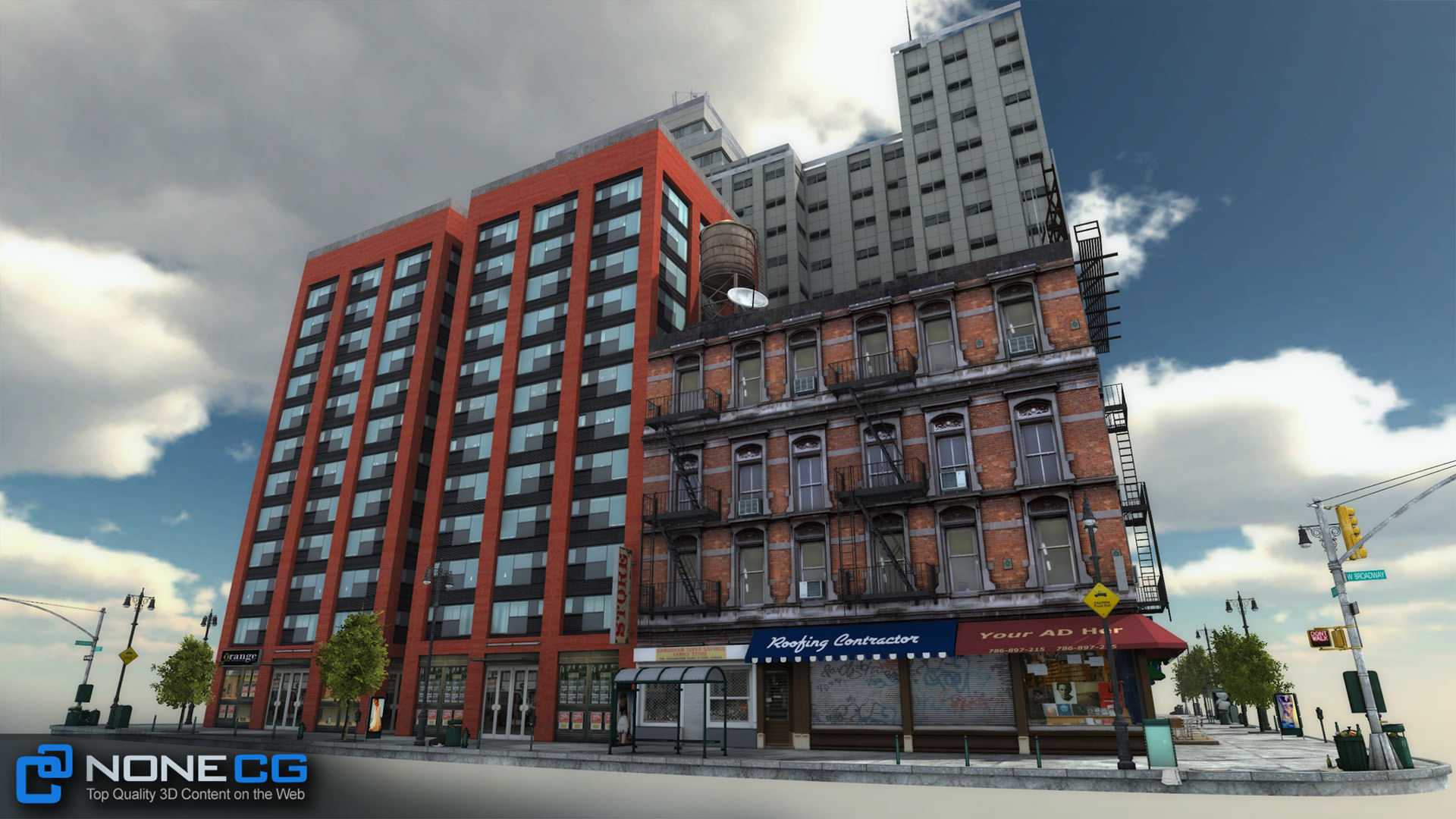 NYC Block 6 Unity Free low-poly 3D model_24