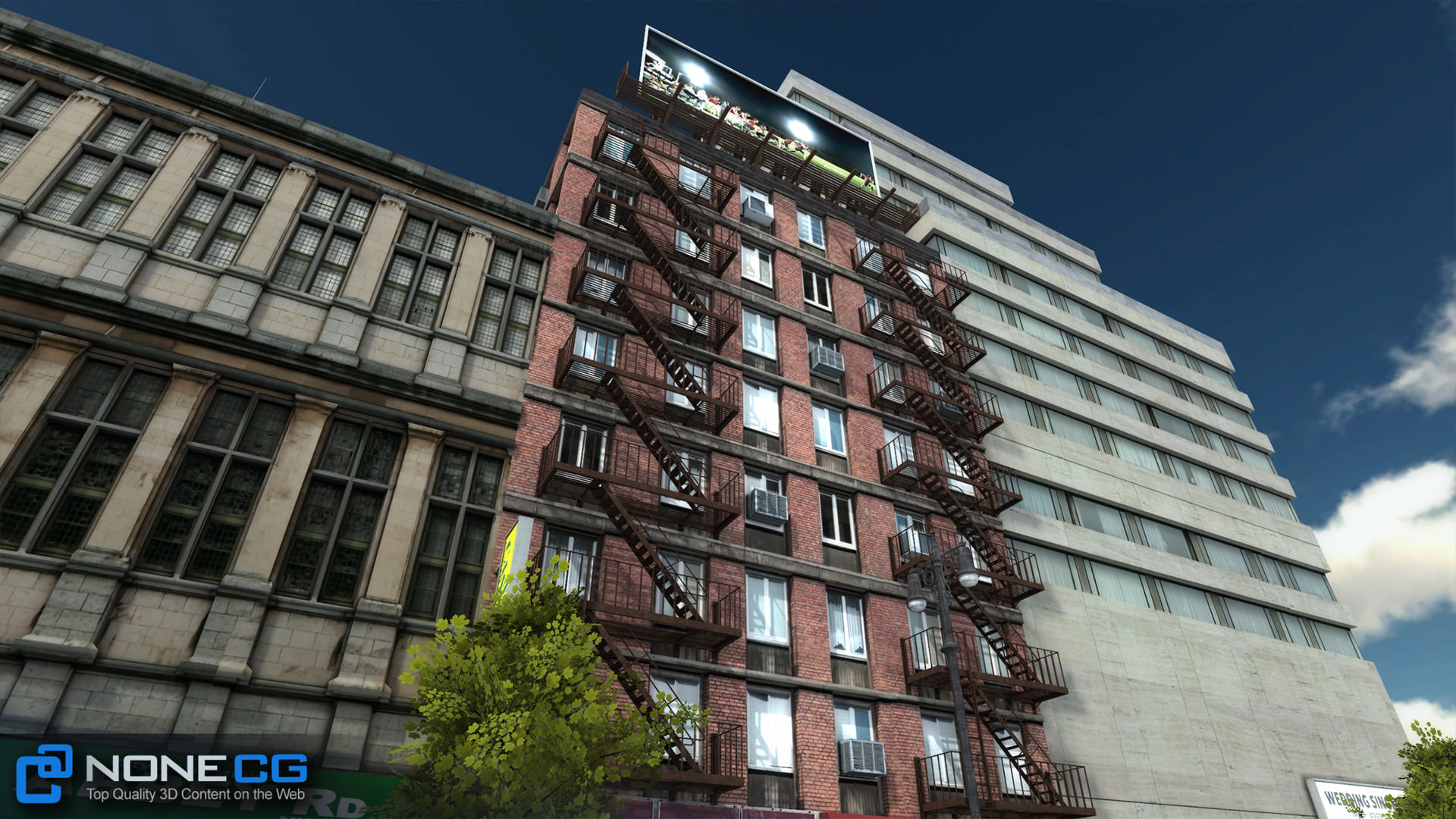 NYC Block 6 Unity Free low-poly 3D model_8