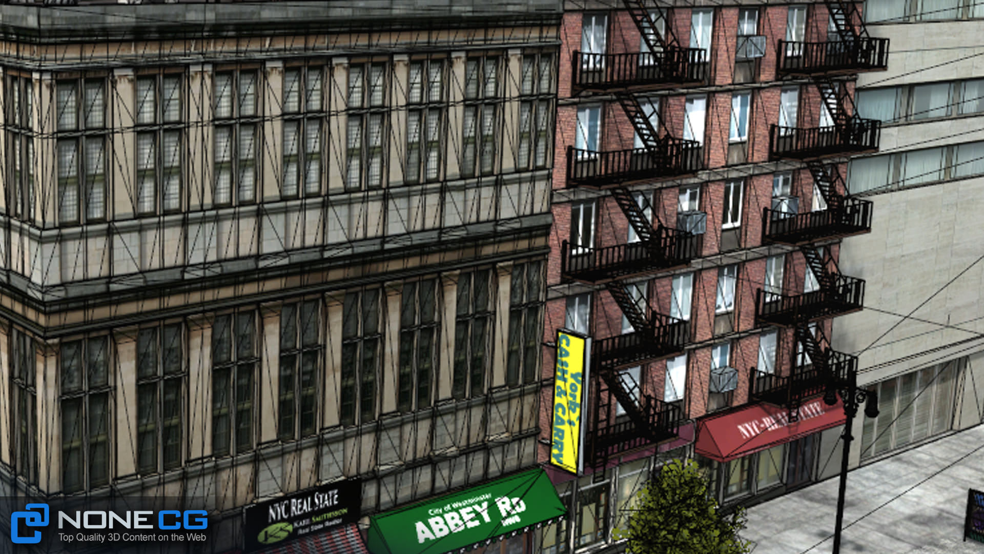 NYC Block 6 Unity Free low-poly 3D model_26
