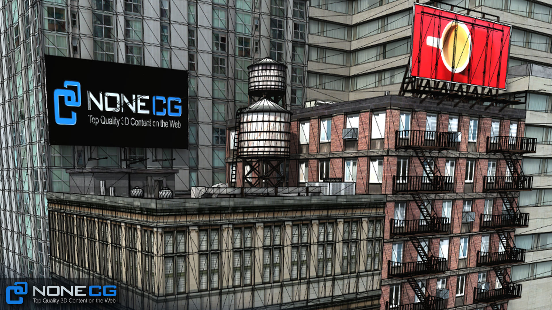 NYC Block 6 Unity Free low-poly 3D model_29