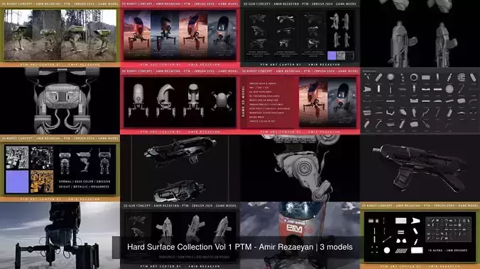 Hard Surface Collection Vol 1 PTM - Amir Rezaeyan 