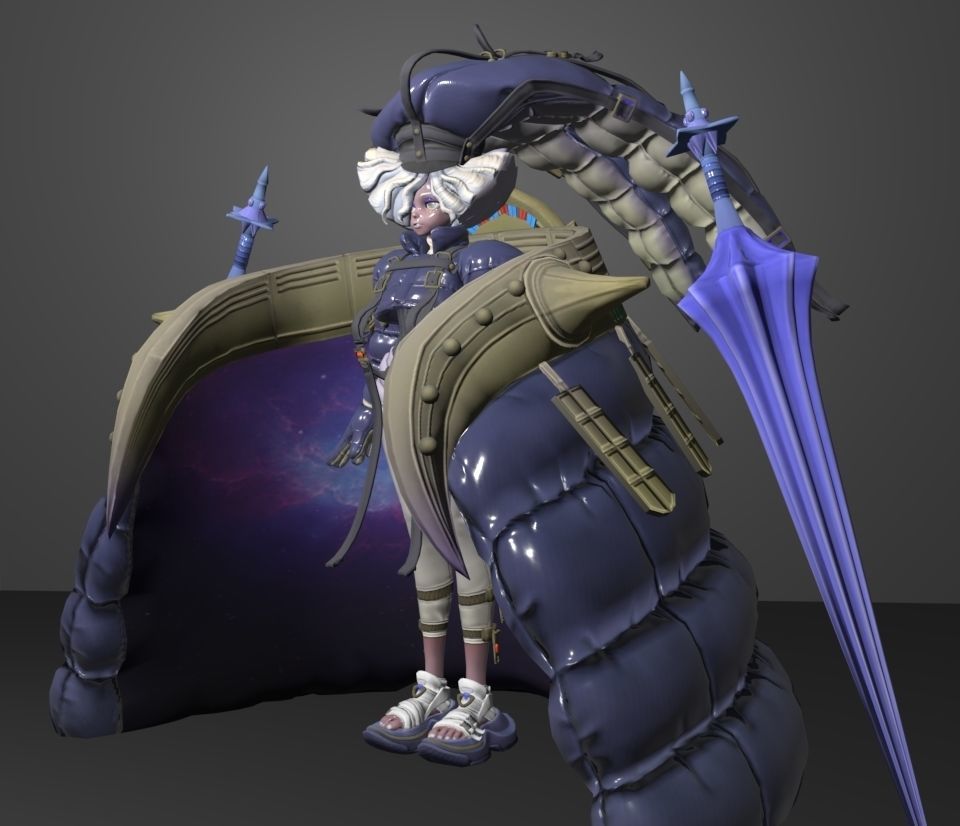 dislyte zora 3D model_3