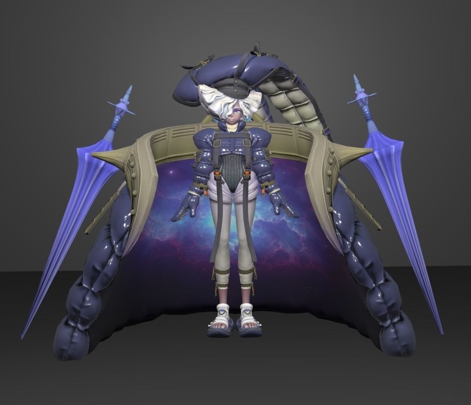 dislyte zora 3D model_1