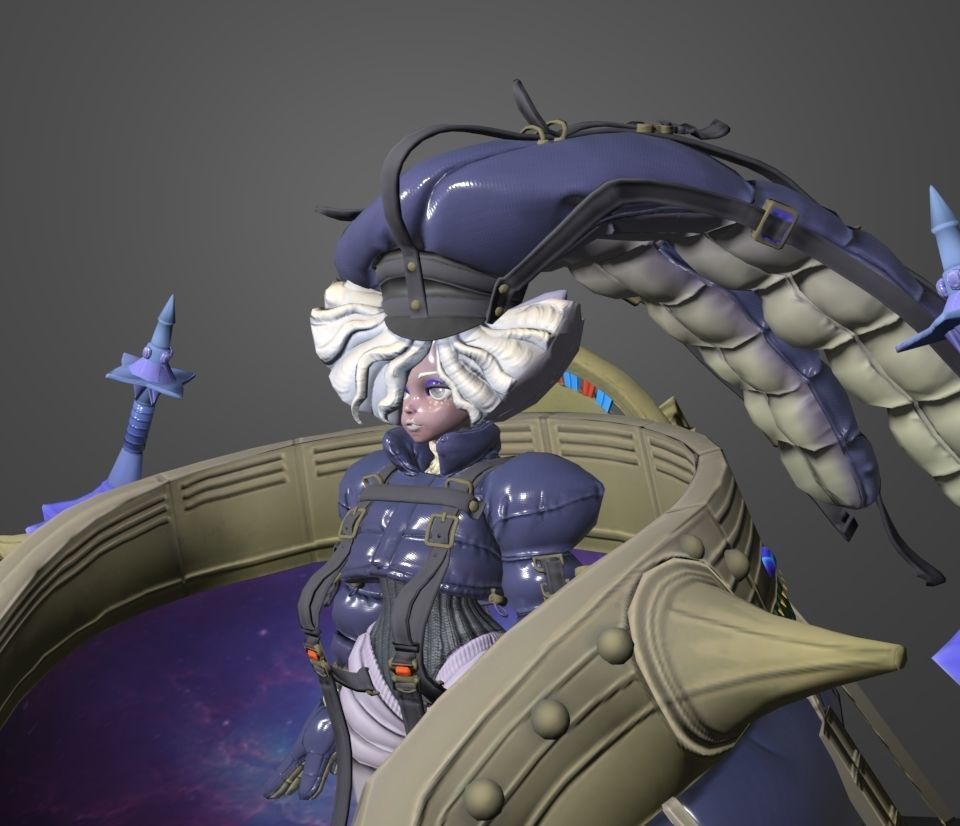 dislyte zora 3D model_2