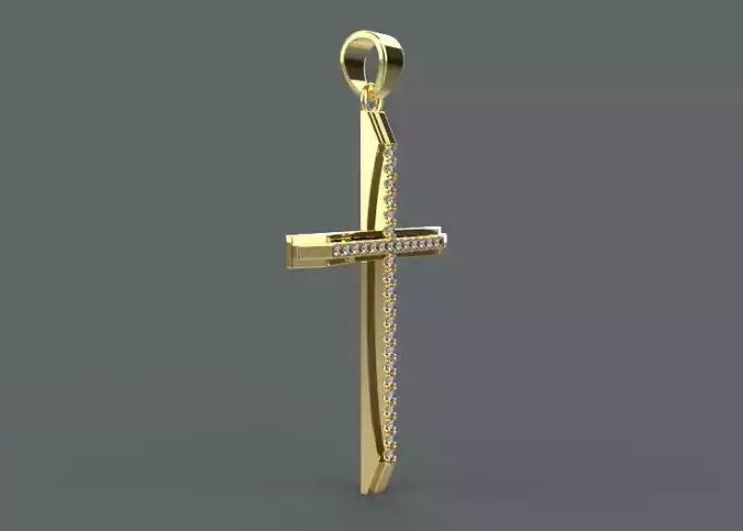 cross with diamonds