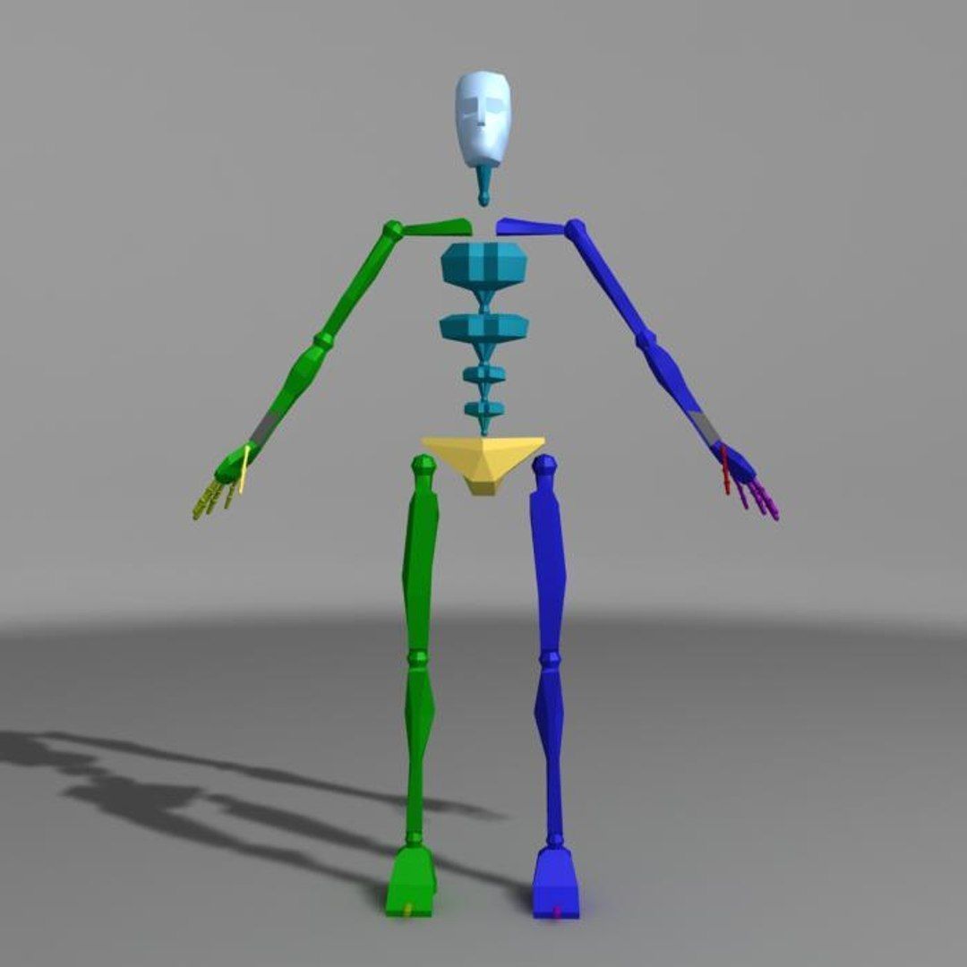 Business Man 01 A Low-poly 3D model_11