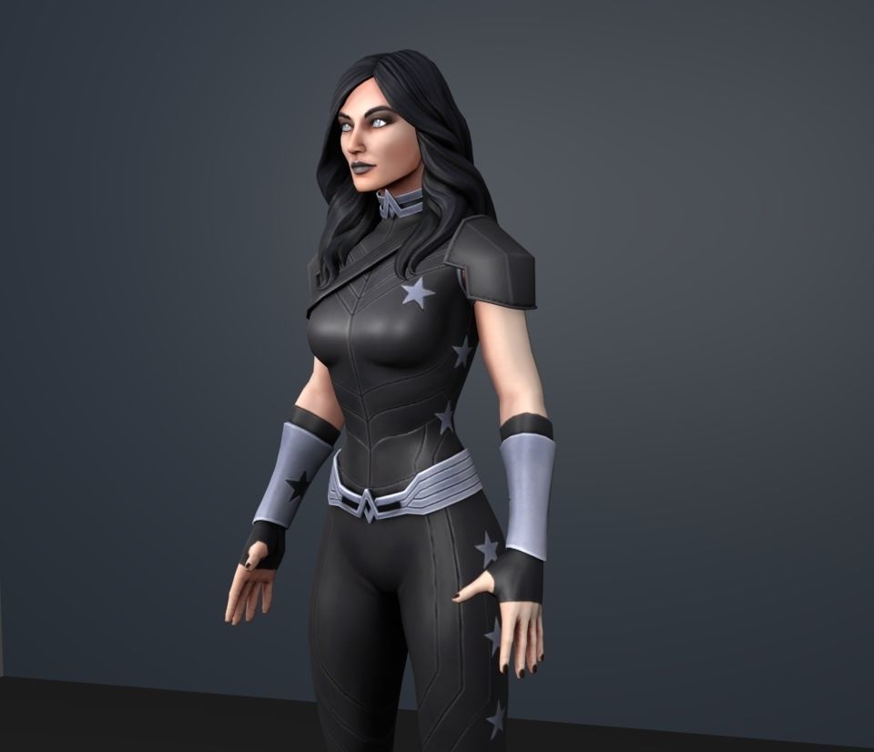 donna troy 3D model_2
