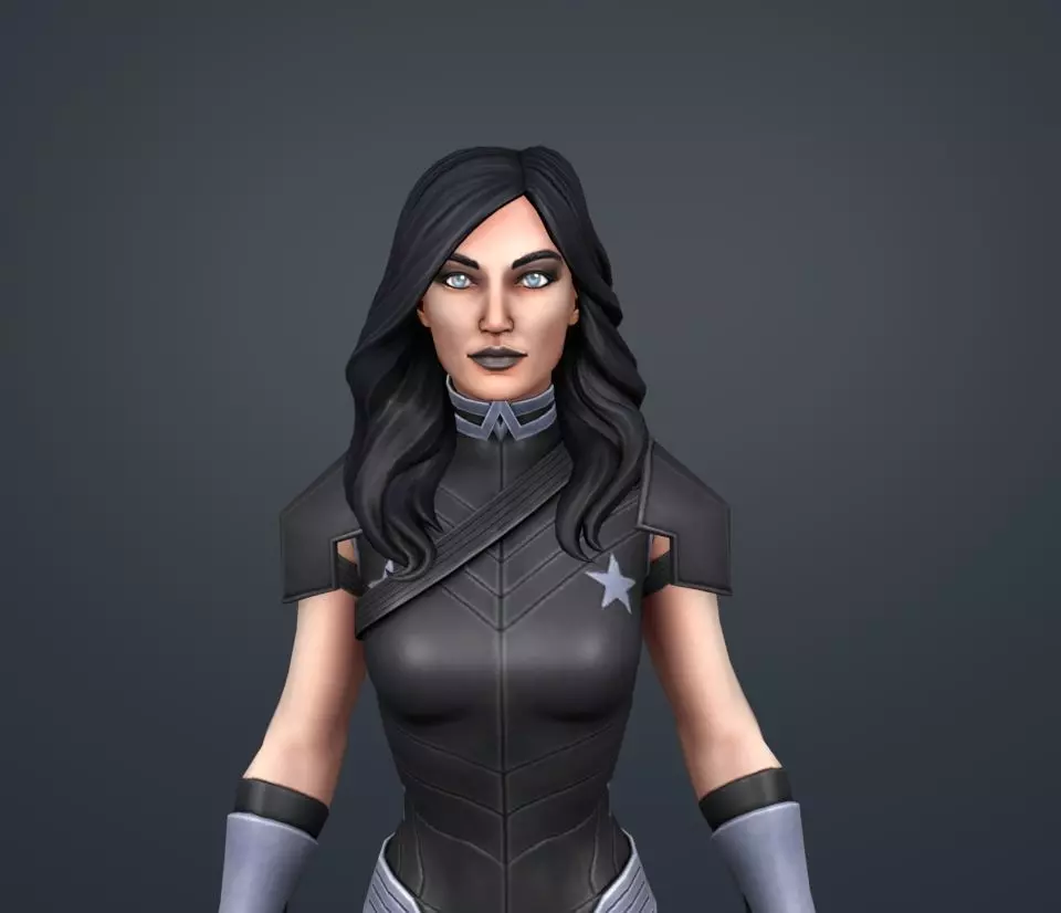 donna troy 3D model_0