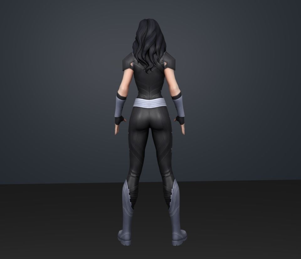 donna troy 3D model_4
