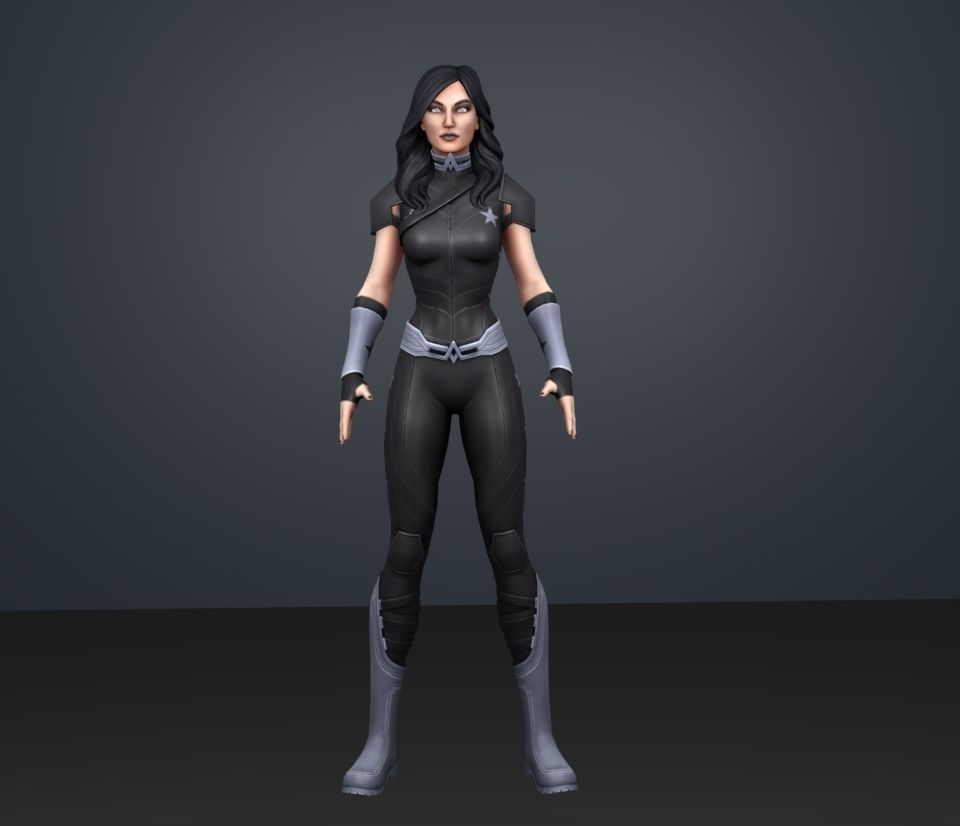 donna troy 3D model_1