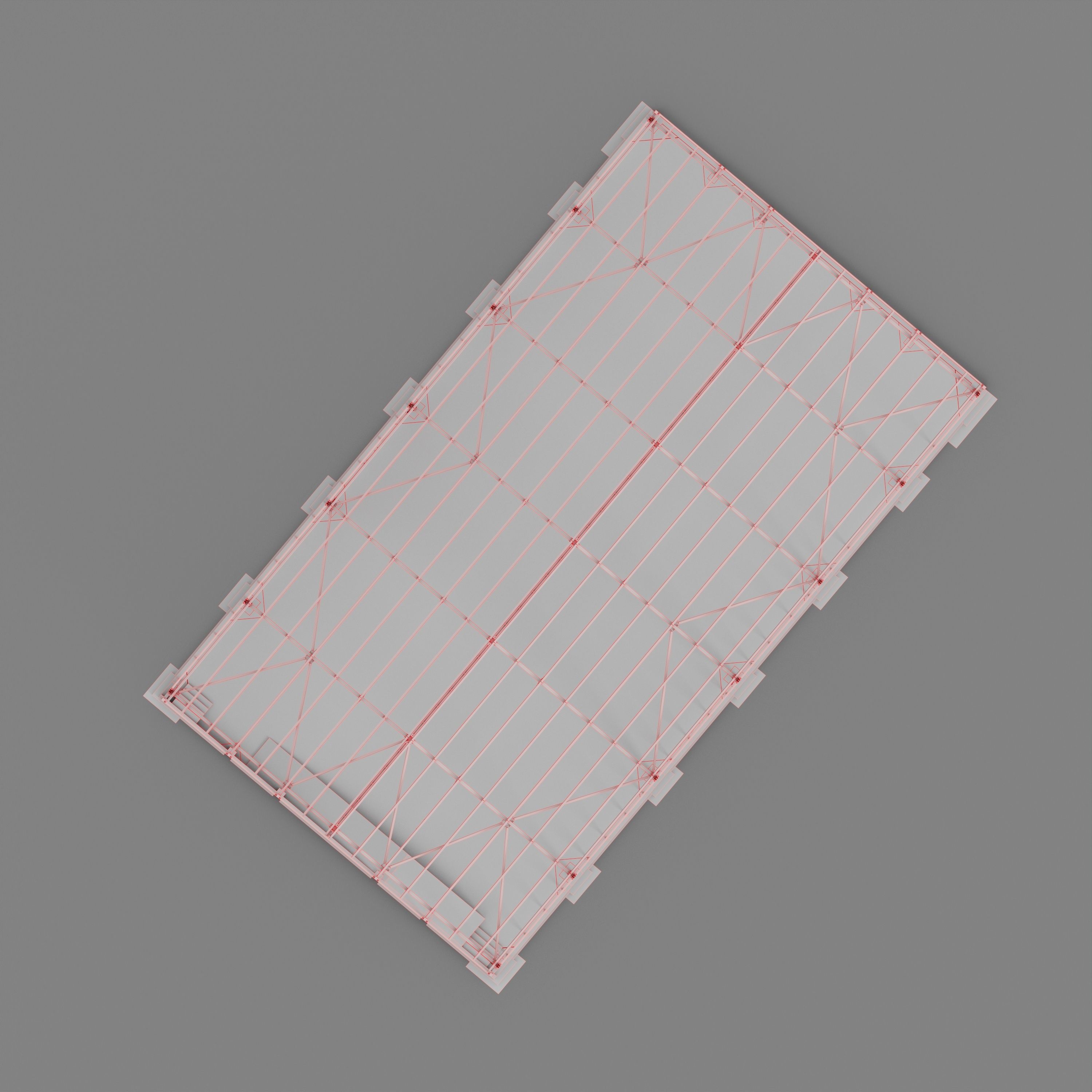 Industrial Metal Building 3D model_8