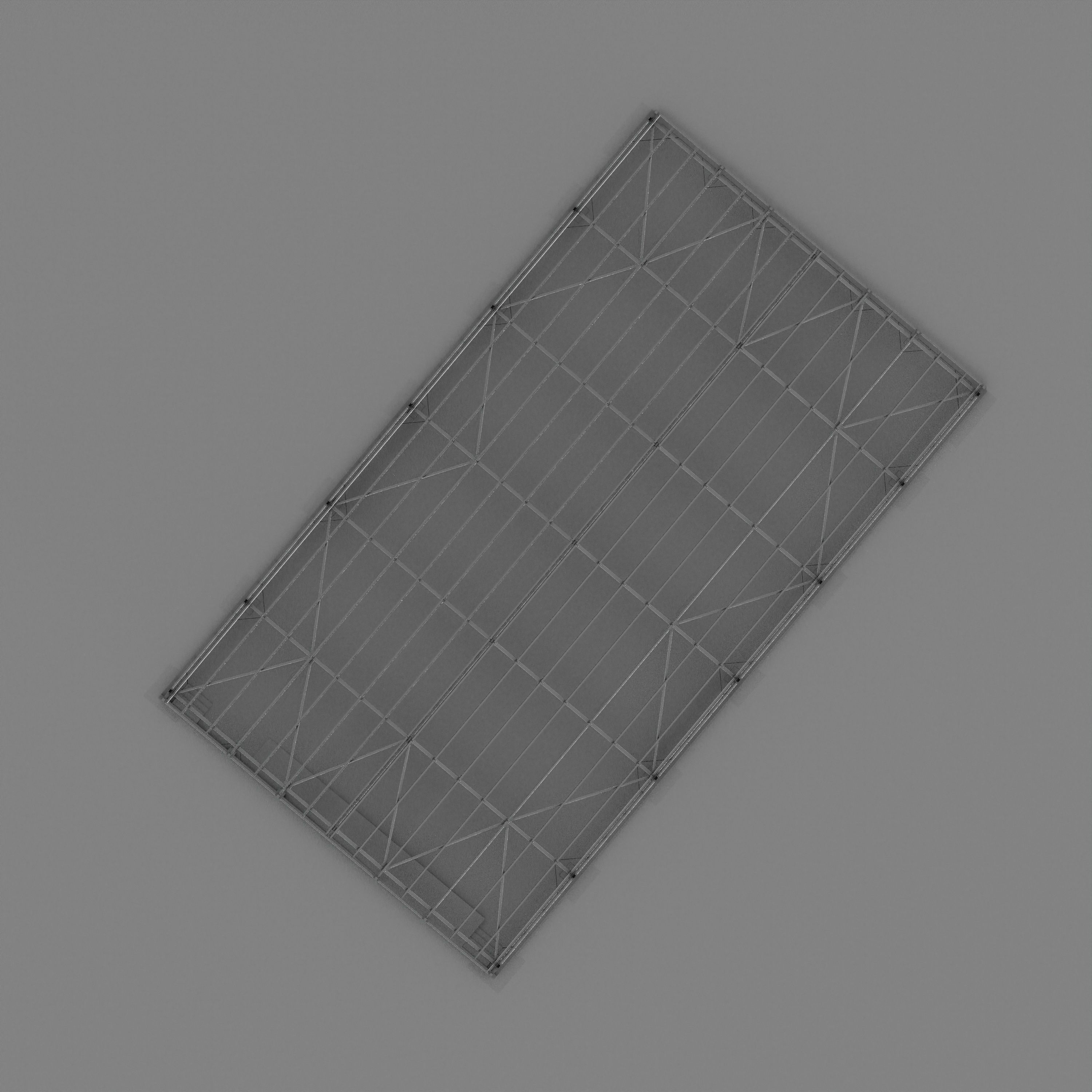 Industrial Metal Building 3D model_9