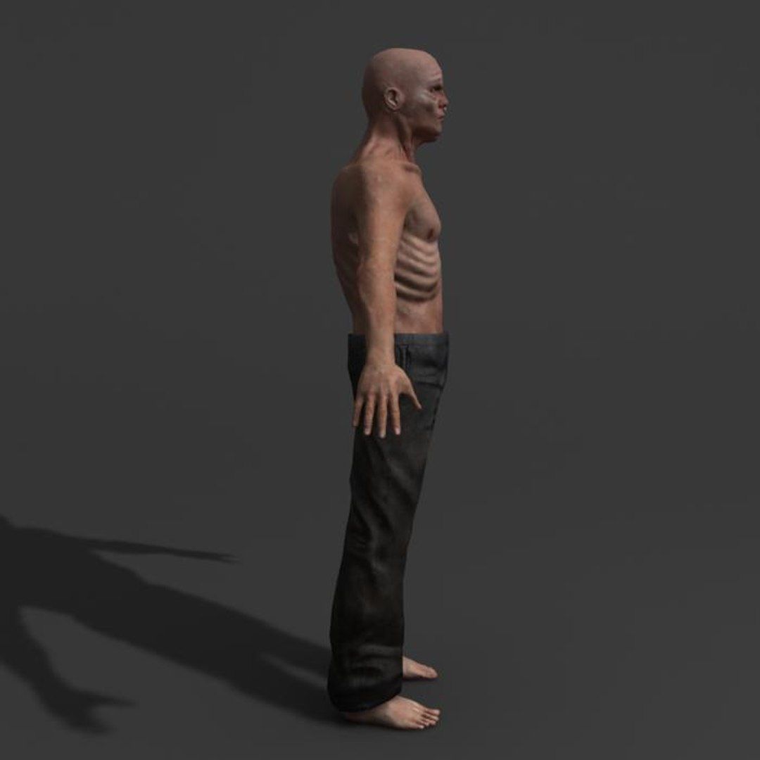 Two Headed Creature  Low-poly 3D model_9