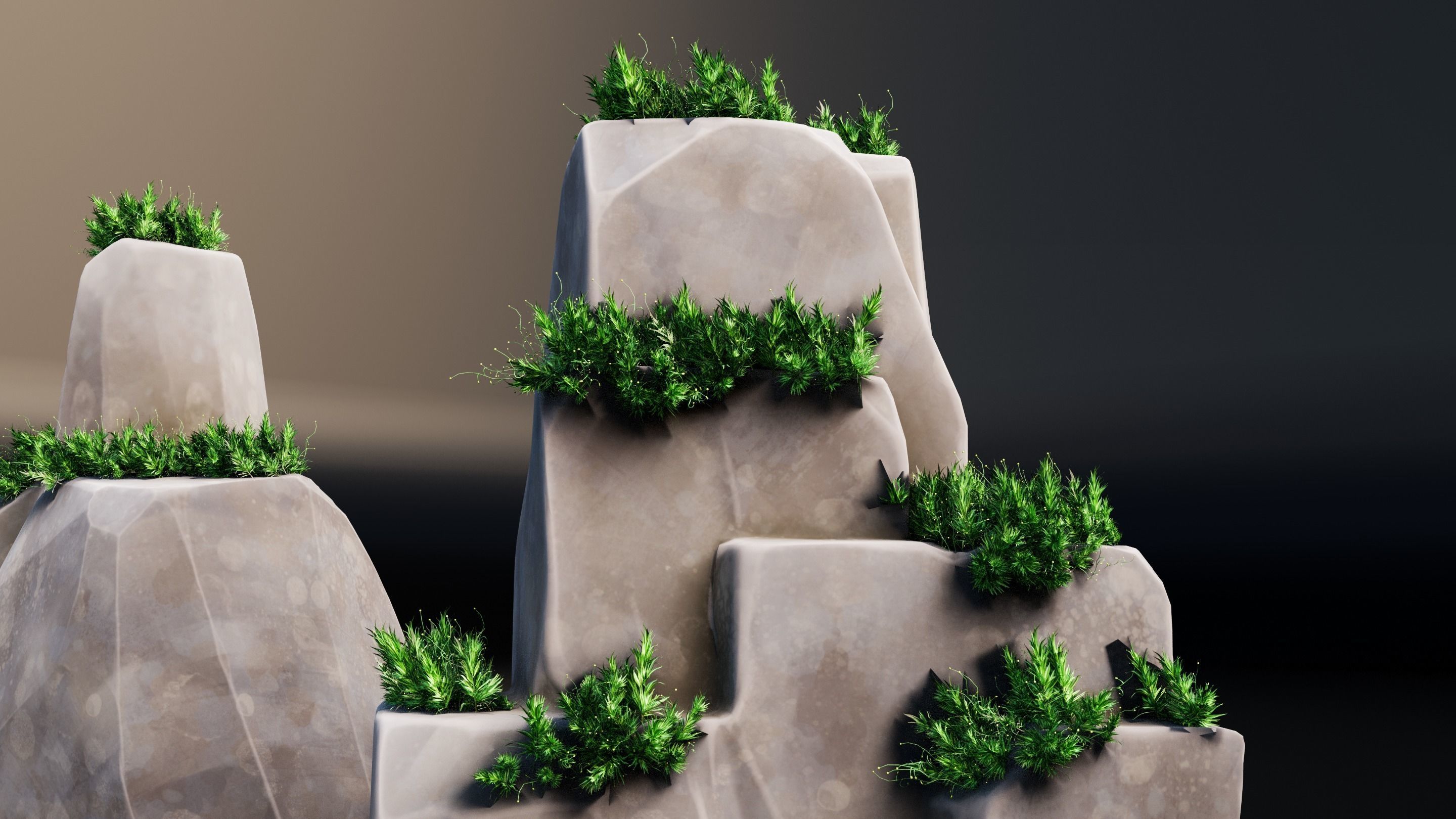 Rocks Low-poly 3D model_5