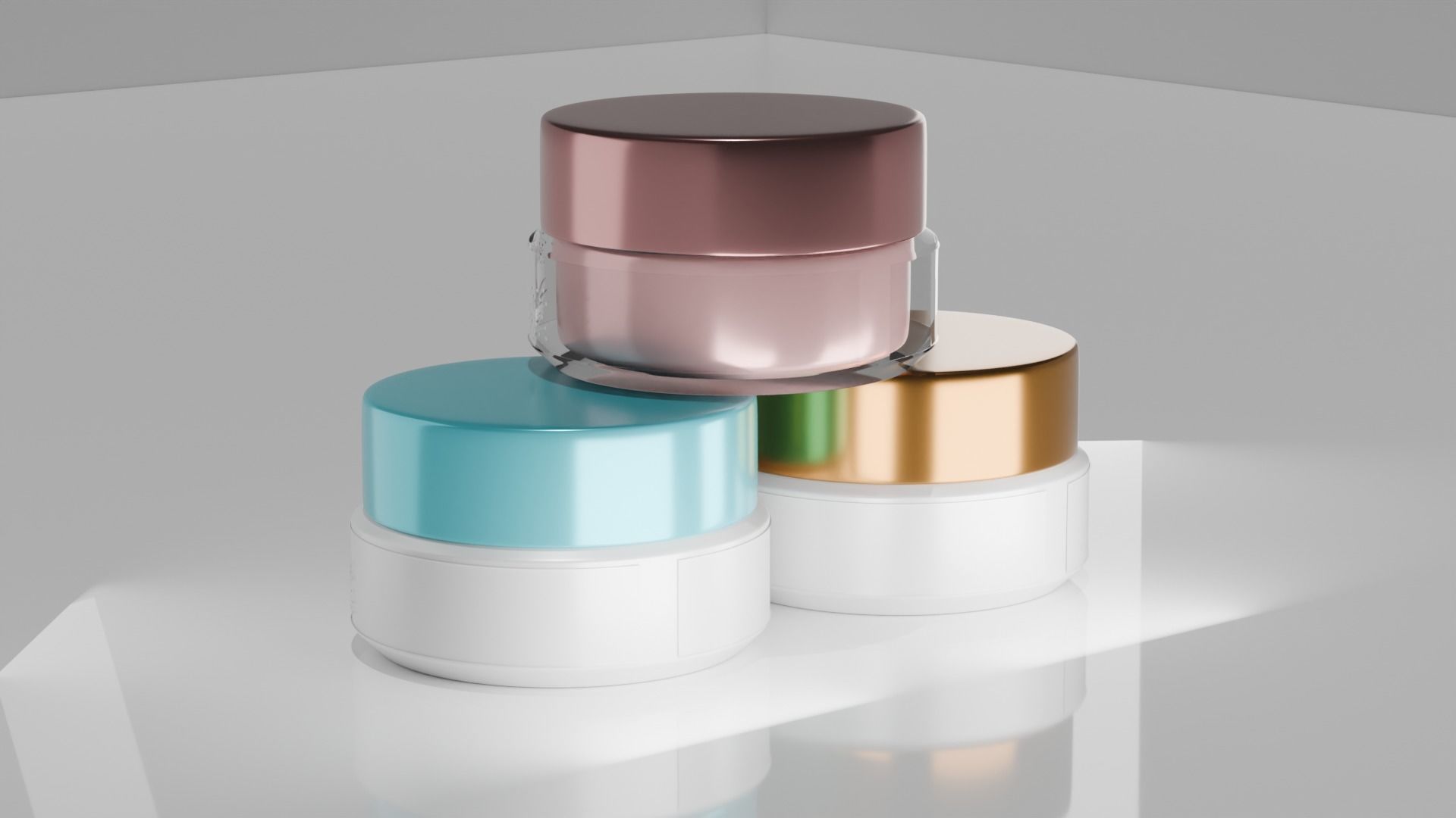 Cosmetic Cream Box Model Low-poly 3D model_5