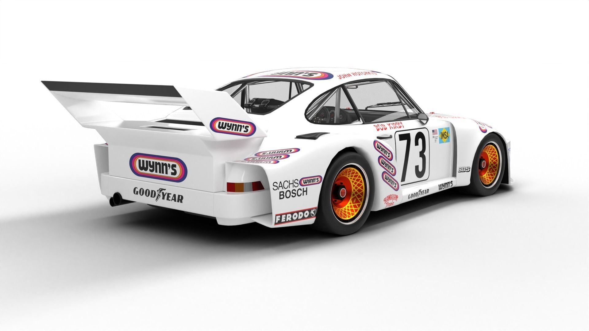 Porsche 935 79 1979 Wynns Le Mans Racing 3D model_3