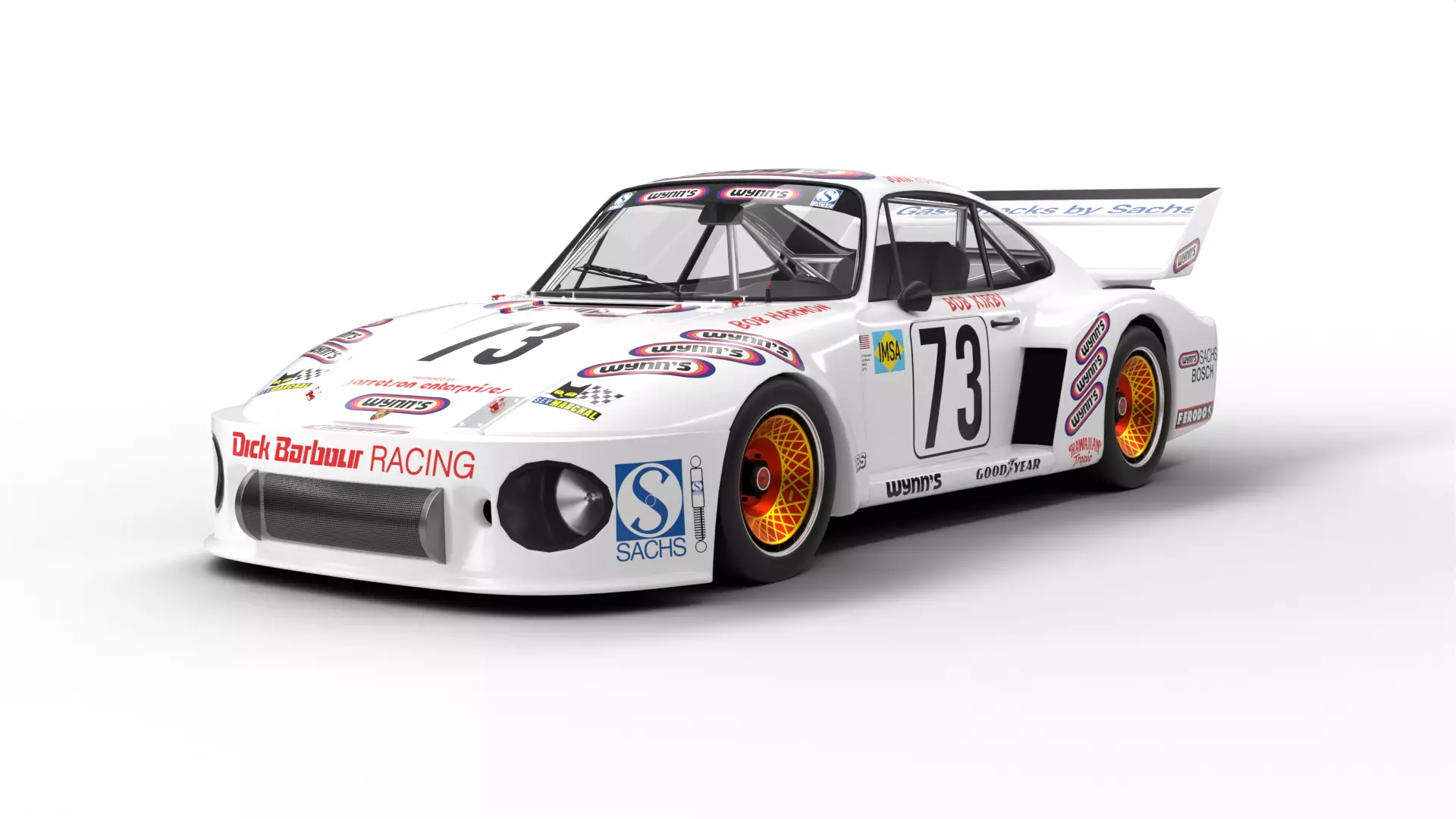 Porsche 935 79 1979 Wynns Le Mans Racing 3D model_0