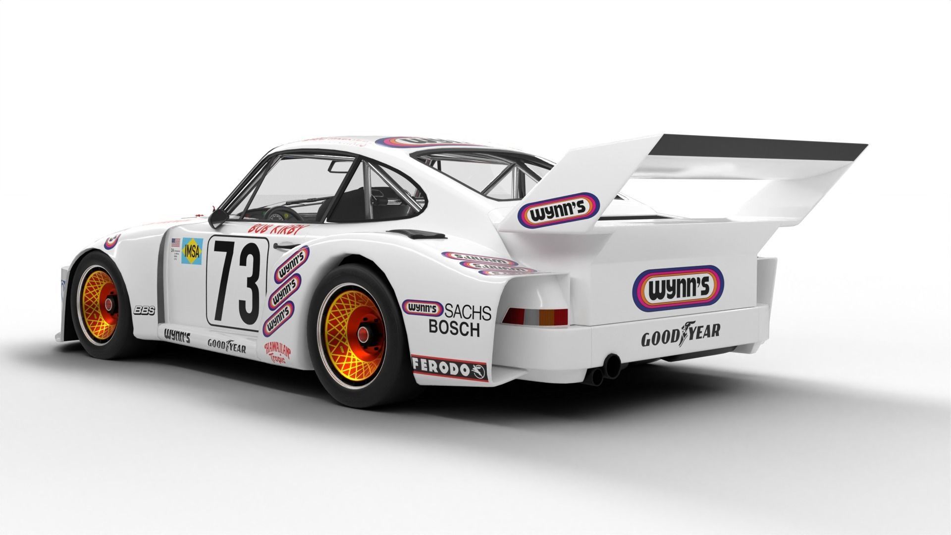 Porsche 935 79 1979 Wynns Le Mans Racing 3D model_4