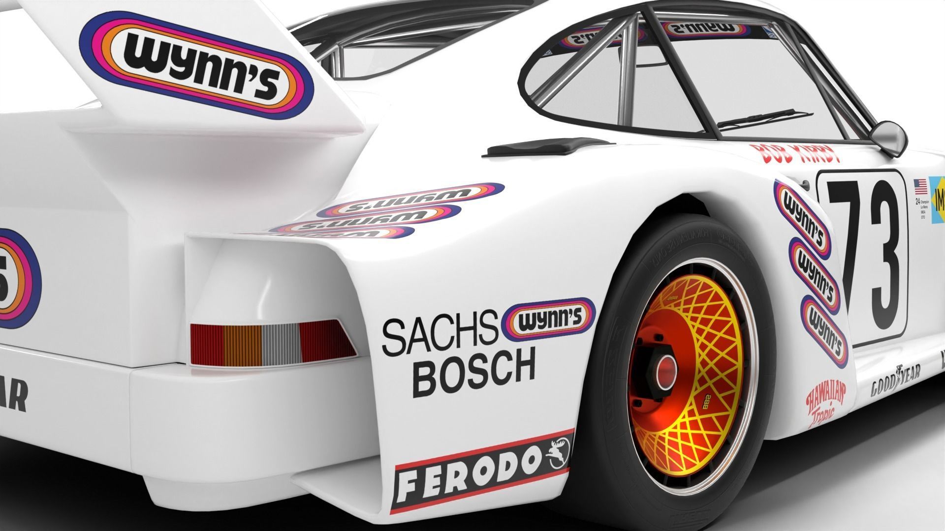 Porsche 935 79 1979 Wynns Le Mans Racing 3D model_11