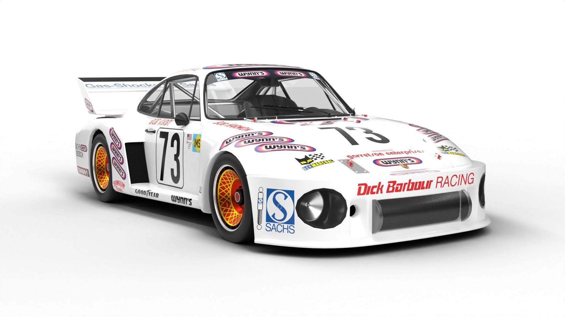 Porsche 935 79 1979 Wynns Le Mans Racing 3D model_5