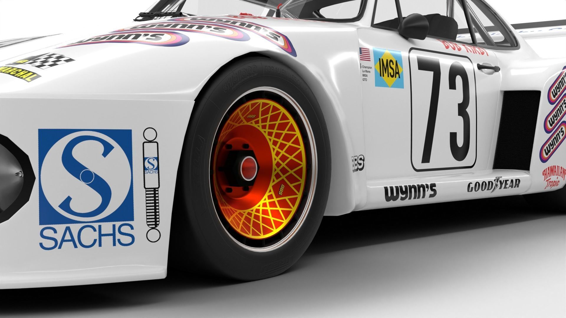 Porsche 935 79 1979 Wynns Le Mans Racing 3D model_6