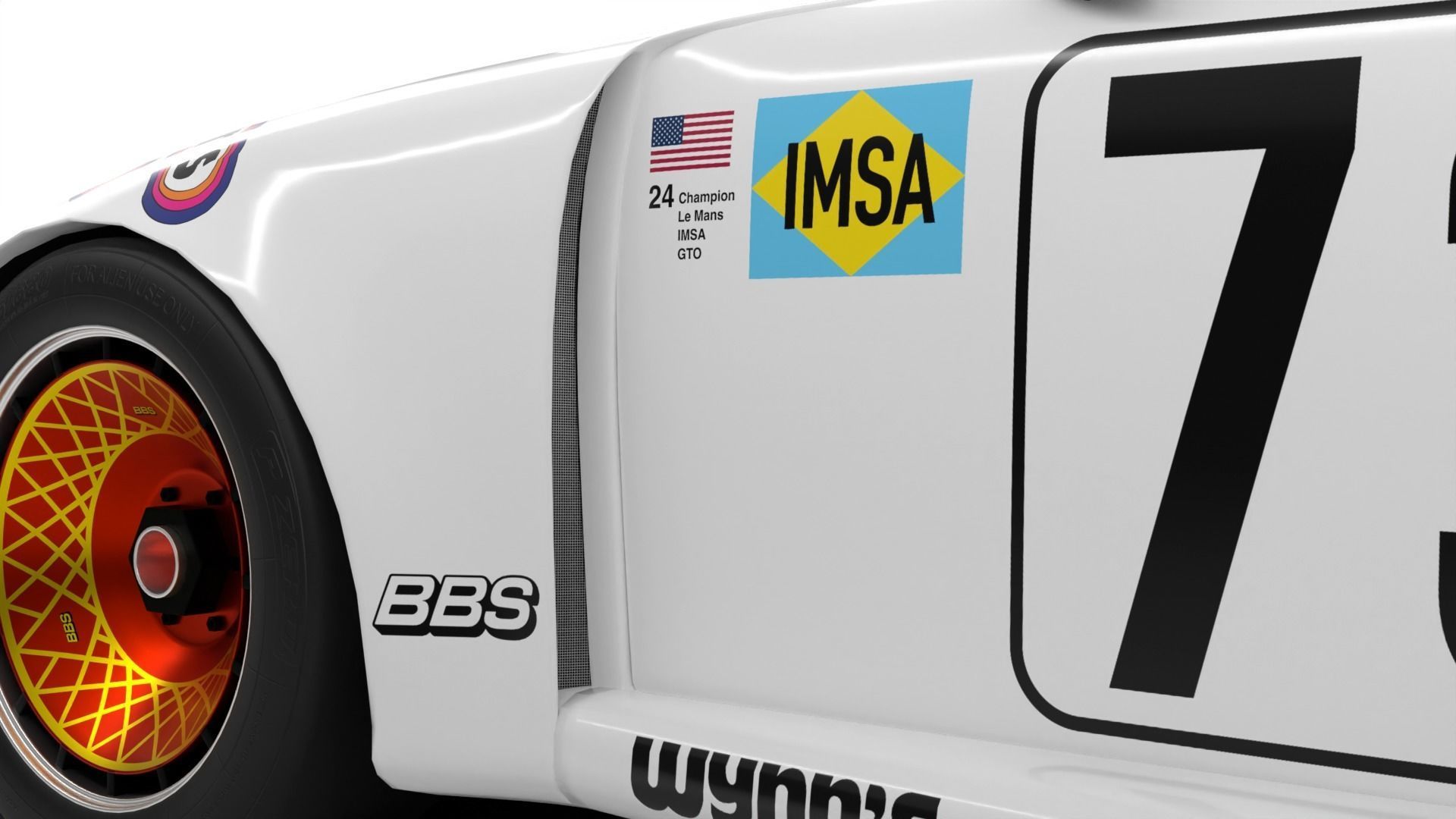 Porsche 935 79 1979 Wynns Le Mans Racing 3D model_15